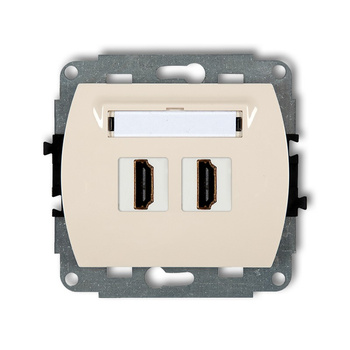 KARLIK TREND 1HDMI-2  Gniazdo podwójne HDMI 2.0