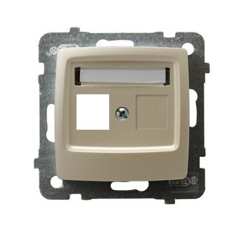 OSPEL KARO GPK-1S/p/42 Obudowa gniazda pojedynczego Keystone prosta