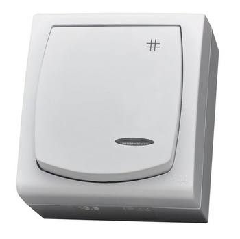 OSPEL MADERA ŁNH-4NS/00 Łącznik krzyżowy z podświetleniem pomarańczowym