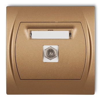 KARLIK LOGO 8LGF-1  Gniazdo antenowe pojedyncze typu F (SAT)