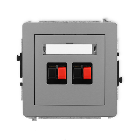 KARLIK DECO 27DGG-2 Gniazdo głośnikowe podwójne