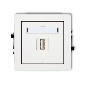 KARLIK DECO 25DGUSB-1  Gniazdo pojedyńcze  USB A-A 2.0