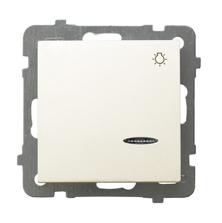 Ospel as ŁP-5GS/m/27 Łącznik zwierny "światło" z podświetleniem pomarańczowym