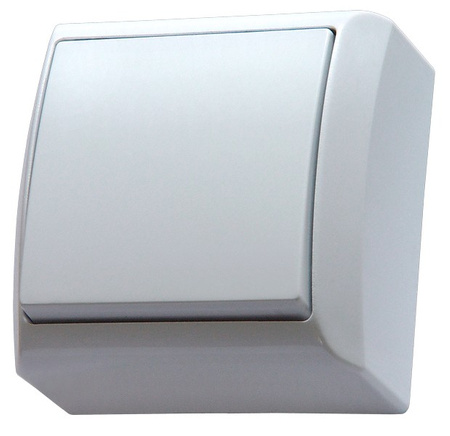 OSPEL BIS ŁN-1B/00 Łącznik jednobiegunowy biały