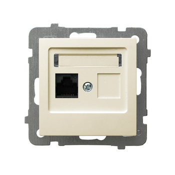 OSPEL AS GPK-1G/K/m/27 Gniazdo komputerowe pojedyncze, kat. 5e MMC