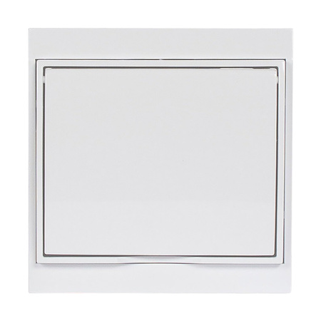 Gniazdo pojedyncze p/t 2P+Z, Schuko, bryzgoszczelne z klapką Luna, 16A, 250V, PT-17LH, biały