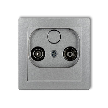 KARLIK DECO 7DG12P  Gniazdo abonenckie RTV przelotowego 12dB