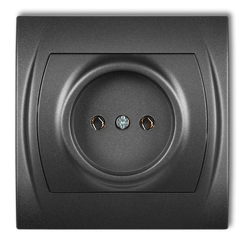 KARLIK LOGO 11LGP-1 Gniazdo pojedyncze bez uziemienia 2P (bez przesłon torów prądowych)