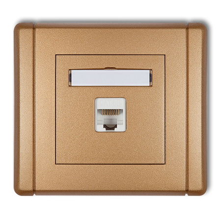 KARLIK FLEXI 8FGK-3 Gniazdo komputerowe pojedyncze 1xRJ45