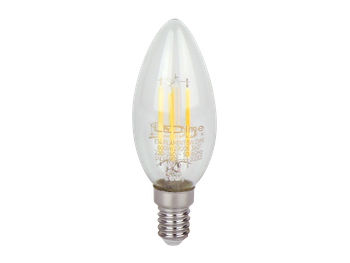 LED line LITE żarówka LED E14 5W 2700K 600lm 220-240V FILAMENT C35 ŚWIECZKA ŚCIEMNIALNA