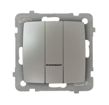 OSPEL KARO ŁP-13SS/m/43 Łącznik potrójny z podświetleniem niebieskim