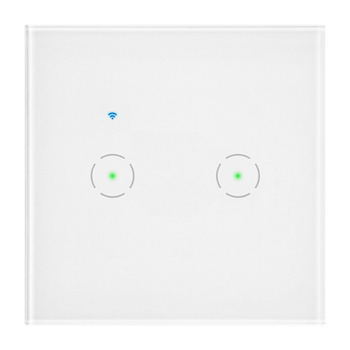Włącznik podtynkowy podwójny Wi-Fi Tuya Smart Home, biały