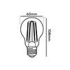 ŻARÓWKA E27 LED FILAMENT 4,8W NW CLEAR HiLux4724