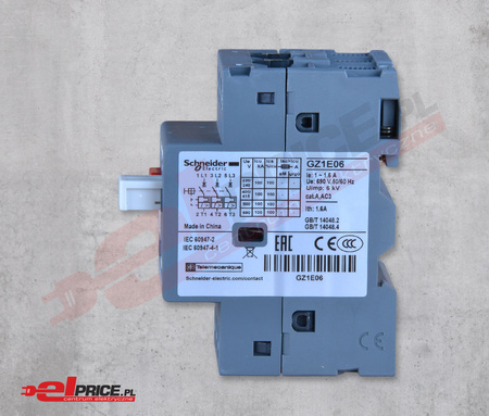 Schneider gz1e06 wyłącznik silnikowy 1-1,6