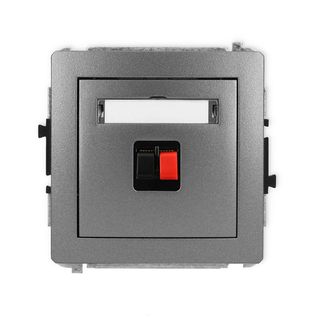 KARLIK DECO 11DGG-1  Gniazdo głośnikowe pojedyńcze