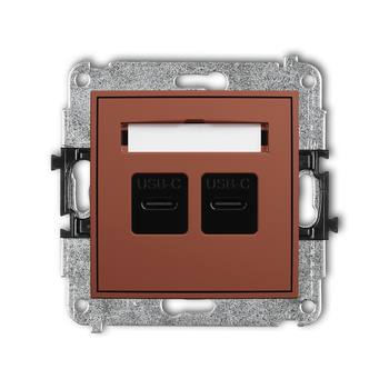 KARLIK MINI 63MGUSB-8 Mechanizm gniazda podwójnego 2xUSB C-C