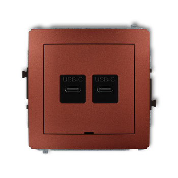 KARLIK DECO 9DCUSBBO-7  Ładowarka USB podwójna  2xUSB C