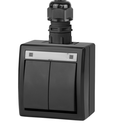 AQUANT 2K łącznik natynkowy świecznikowy