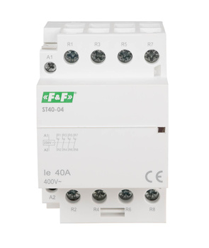 F&F Stycznik 230 V  modułowy ST40-04 elektromagnetyczny