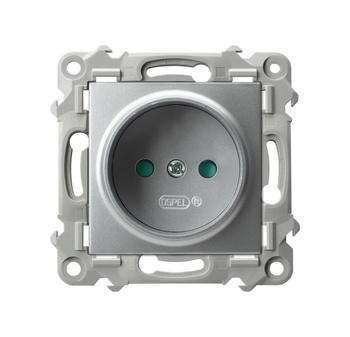 OSPEL SZAFIR GP-1ZP/m/18 Gniazdo pojedyncze z przesłonami torów srebro