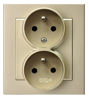 OSPEL SONATA GP-2RC/39 Gniazdo podwójne z/u niezamienność faz kompletne