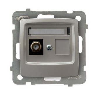 OSPEL KARO GPA-1SF/m/43 Gniazdo antenowe typu F pojedyncze