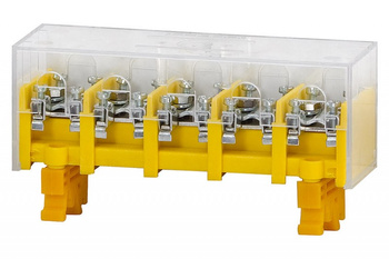 F-ELEKTRO F2.0024 LZ Listwa zaciskowa 5x25mm2/20x10mm2 - na szynę TH35 + pokrywa