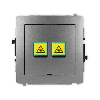 KARLIK DECO 11DGOPBO-2 Gniazdo światłowodowe optyczne podwójne  bez pola opisowego