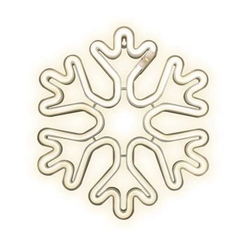 PLASTROL Neon T-90862 Neon LED CHRISTMAS PŁATEK ŚNIEGU biały FLNE20