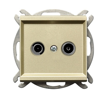 OSPEL SONATA GPA-10RPZ/m/39 Gniazdo RTV zakończeniowe złoty