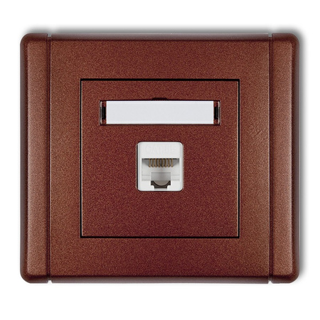 KARLIK FLEXI 9FGK-1   Gniazdo komputerowe pojedyncze 1xRJ45