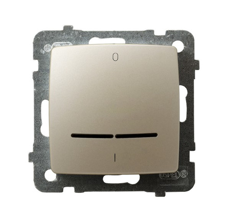 OSPEL KARO ŁP-11SS/m/42 Łącznik dwubiegunowy z podświetleniem niebieskim