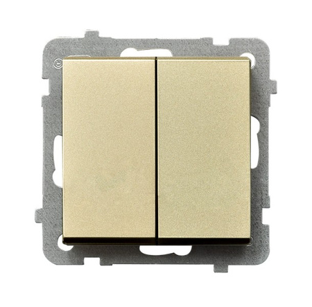 OSPEL SONATA ŁP-2R/m/39 Łącznik dwugrupowy świecznikowy złoty