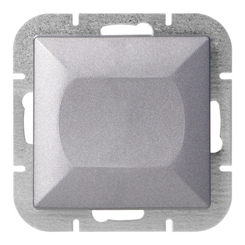 Łącznik jednobiegunowy p/t z podświeleniem Pearl, 10A, 250V, WP-1P/S, antracyt