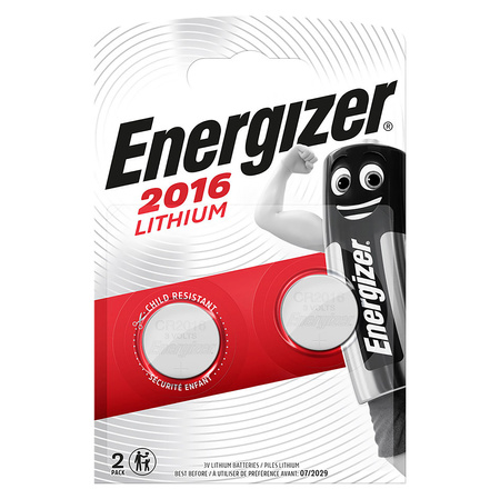 BATERIE ENERGIZER SPECJALISTYCZNE CR2016, 2 szt.