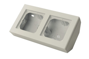 OSPEL SONATA PNP-2RN/27 Puszka narożna podwójna, wyposażona w ramkę