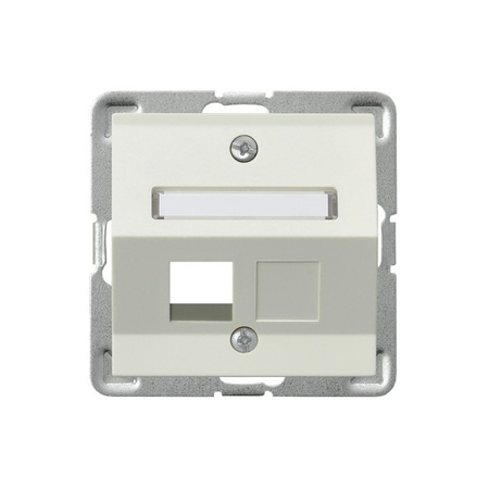 OSPEL IMPRESJA GPK-1YS/p/27 Obudowa gniazda typu Keystone skośna