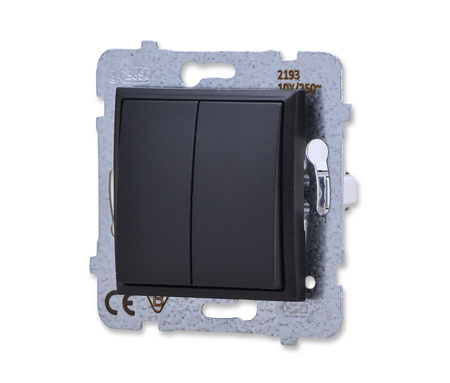 OSPEL ARIA ŁP-19U/m/33 Łącznik podwójny krzyżowy czarny metalik