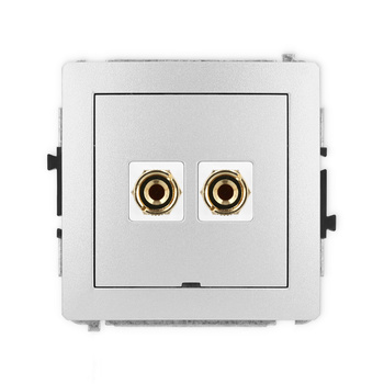 KARLIK DECO 7DGGBO-3  Gniazdo głośnikowe pojedyńcze