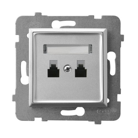 Ospel aria GPT-2UR/m/18 Gniazdo telefoniczne podwójne równoległe