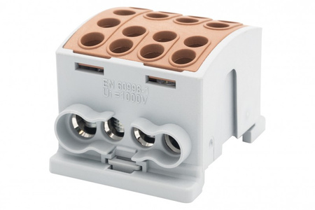 F-ELEKTRO F2.0381 Zacisk HLK 125A-4 (1x35,3x25 / 1x35,3x25)-brązowy