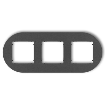 KARLIK MINI 11MRTO-3 Ramka uniwersalna potrójna okrągła z tworzywa