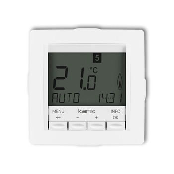 KARLIK DECO DRT-3.2 Mechanizm uniwersalnego elektronicznego tygodniowego regulatora temperatury (podświetlenie niebieskie)