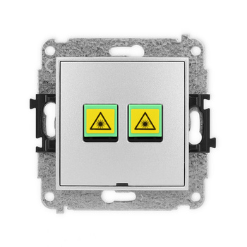 KARLIK MINI 7MGOPBO-2 Gniazdo światłowodowe optyczne podwójne  bez pola opisowego