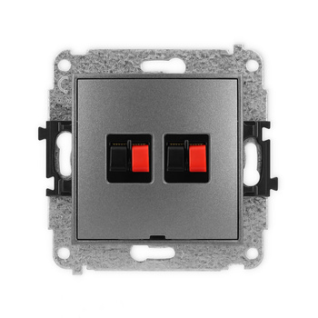 KARLIK MINI 11MGGBO-2  Gniazdo głośnikowe podwójne