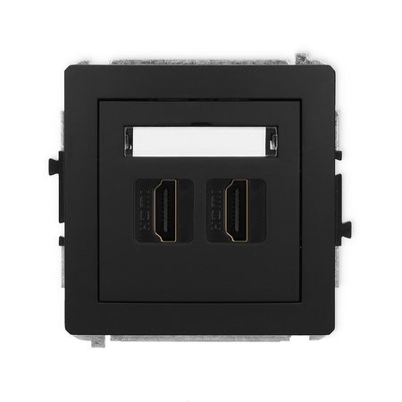 KARLIK DECO 12DHDMI-6 Mechanizm gniazda podwójnego HDMI 2.1, 8K