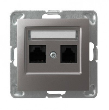 Ospel impresja GPK-2Y/K/m/23 Gniazdo komputerowe podwójne Kat. 5E