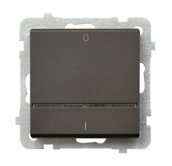 OSPEL SONATA ŁP-11RS/m/40 Łącznik dwubiegunowy z podświetleniem