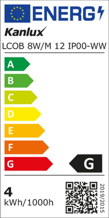 Kanlux LCOB 8W/M 12 IP00-WW  33364 Taśma LED