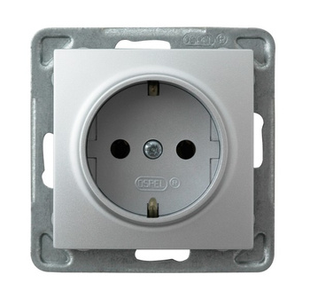 Ospel impresja GP-1YS/m/18 Gniazdo pojedyncze z uziemieniem schuko